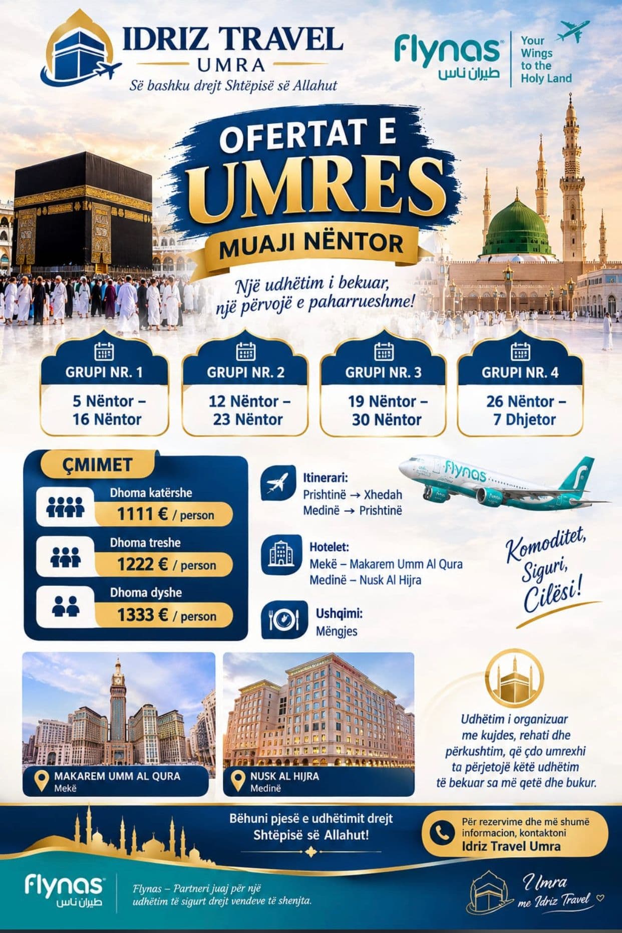 Ofertat e Umres Muaji Nëntor